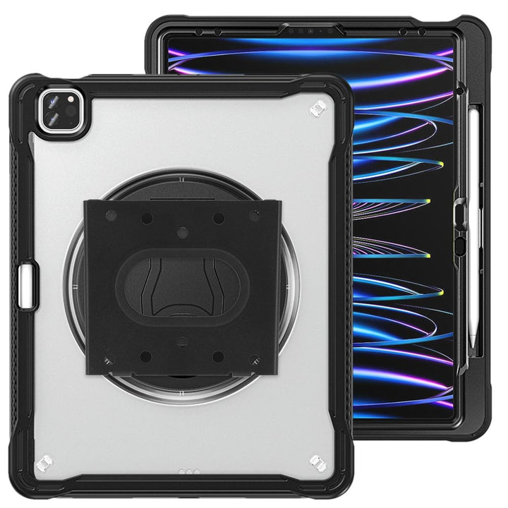 VSA-HVN-iPad-A6 | iPad Pro 12.9 ( 3rd / 4th / 5th / 6th Gen. ) 2018 / 2020 / 2021 / 2022 | 2 Layers Rugged VESA Tablet Case with Wall Mount