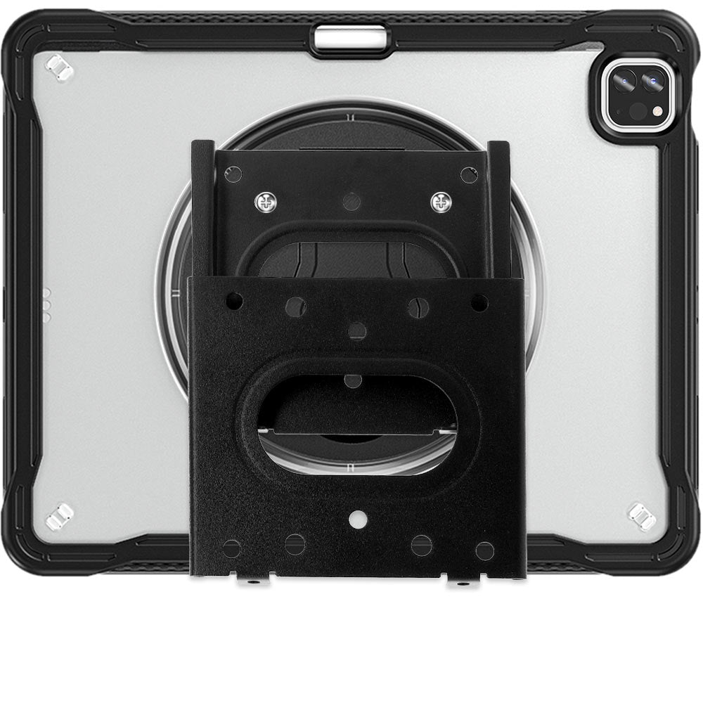 VSA-HVN-iPad-A6 | iPad Pro 12.9 ( 3rd / 4th / 5th / 6th Gen. ) 2018 / 2020 / 2021 / 2022 | 2 Layers Rugged VESA Tablet Case with Wall Mount