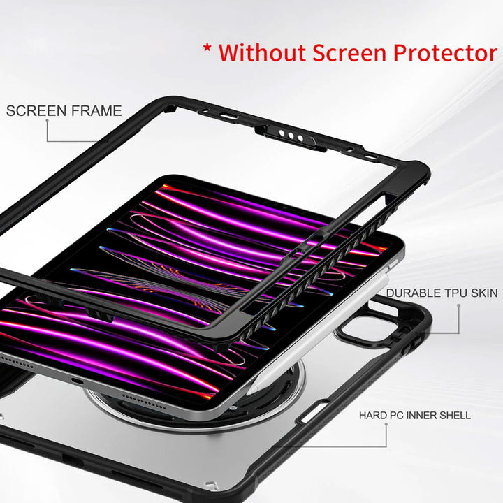 VSA-HVN-iPad-PR10 | iPad Pro 13 (M4) / (M5) | 2 Layers Rugged VESA Tablet Case with Wall Mount