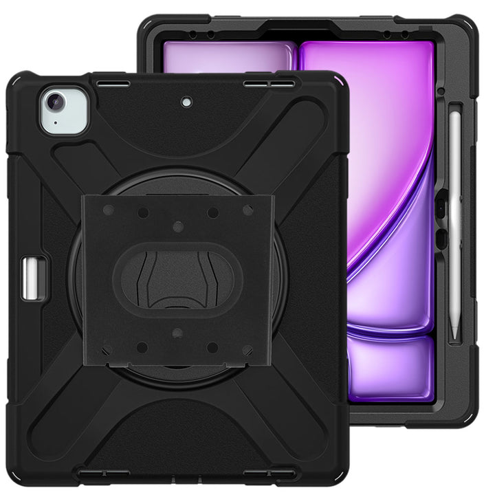 VSA-JVN-iPad-A6 | iPad Air 13 (M2) / (M3) | Ultra 3 Layers Rugged VESA Tablet Case with Wall Mount