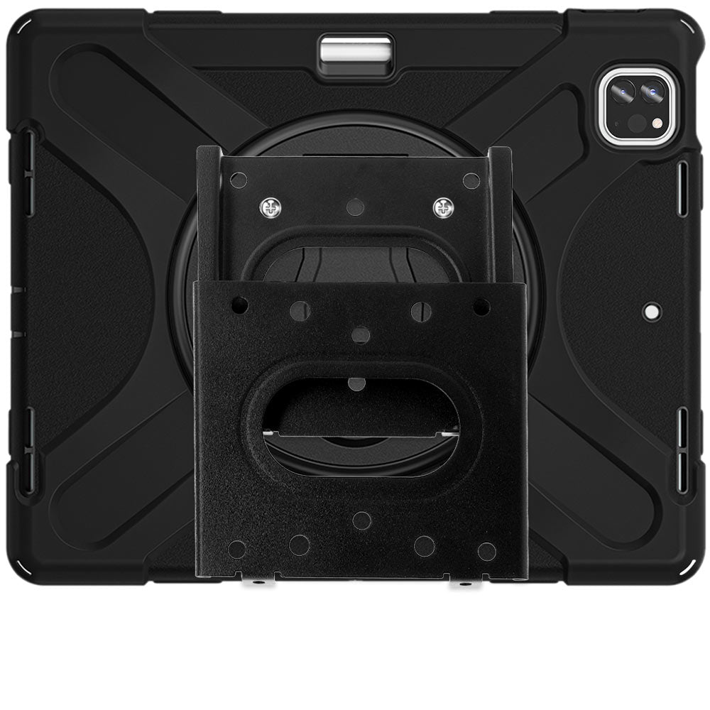 VSA-JVN-iPad-A6 | iPad Pro 12.9 ( 3rd / 4th / 5th / 6th Gen. ) 2018 / 2020 / 2021 / 2022 | Ultra 3 Layers Rugged VESA Tablet Case with Wall Mount