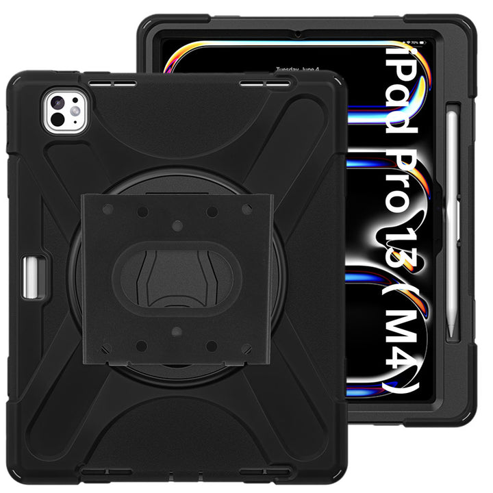 VSA-JVN-iPad-PR10 | iPad Pro 13 (M4) / (M5) | Ultra 3 Layers Rugged VESA Tablet Case with Wall Mount