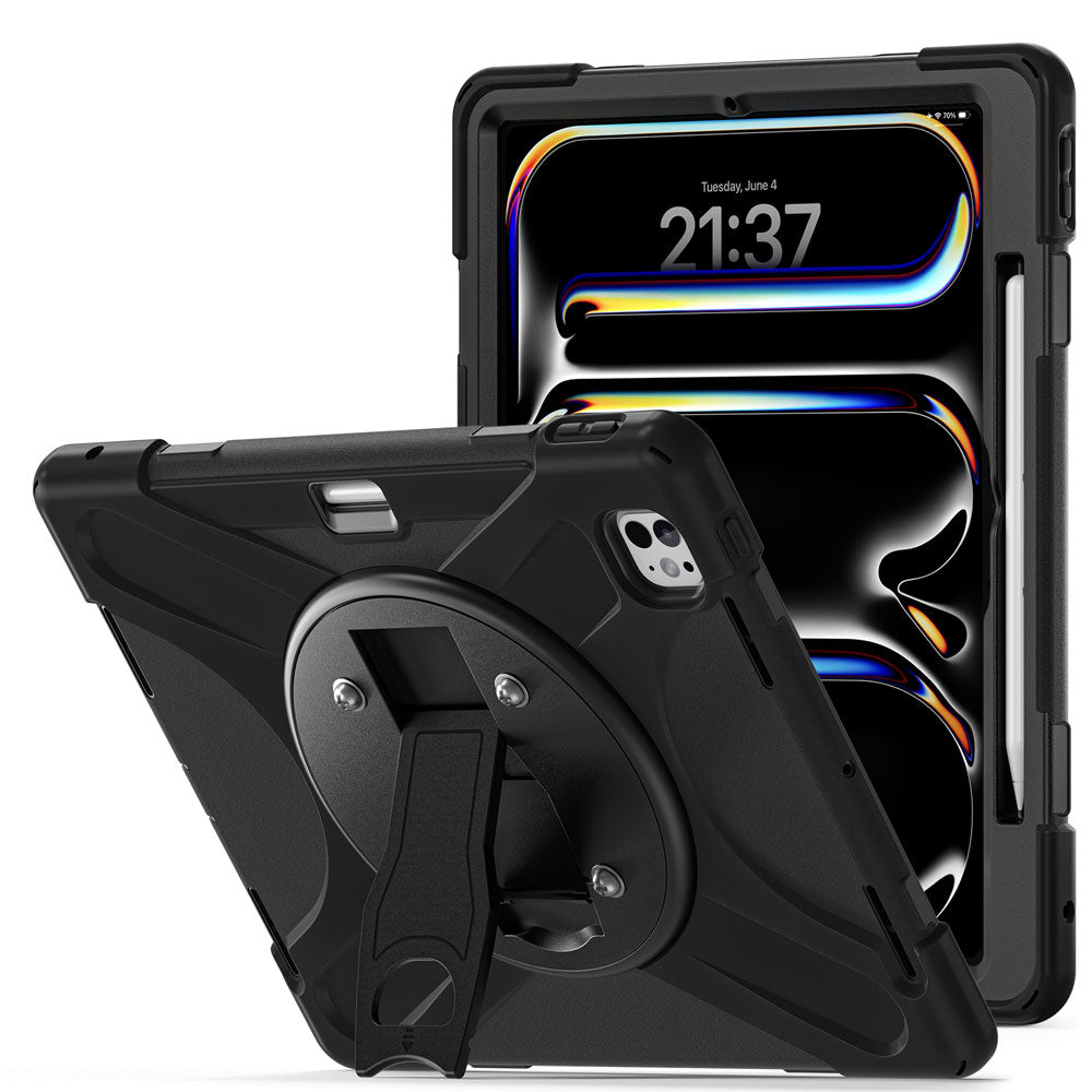 VSA-JVN-iPad-PR10 | iPad Pro 13 (M4) / (M5) | Ultra 3 Layers Rugged VESA Tablet Case with Wall Mount