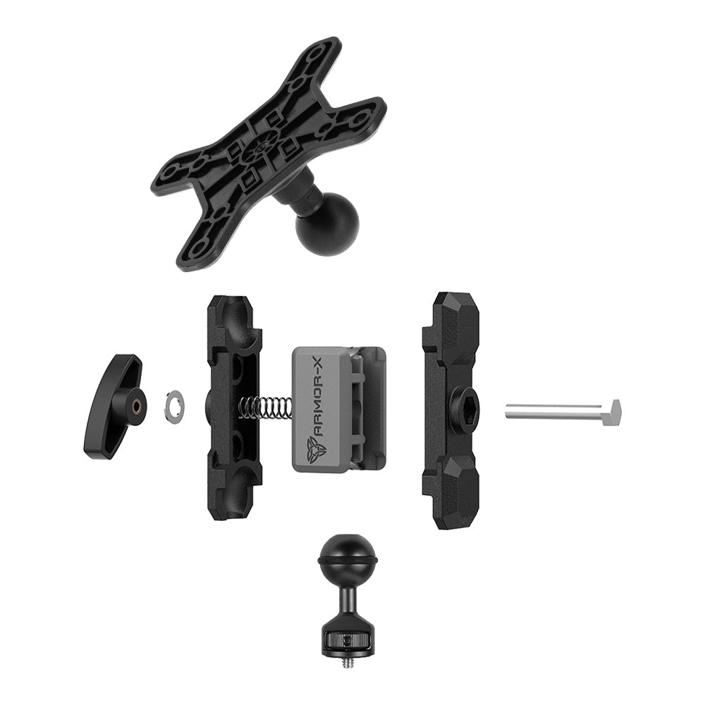 VSA-P10 | 1/4" M6 Male Thread VESA Mount ( 75x75mm | 50x50mm ) | Design for Tablet