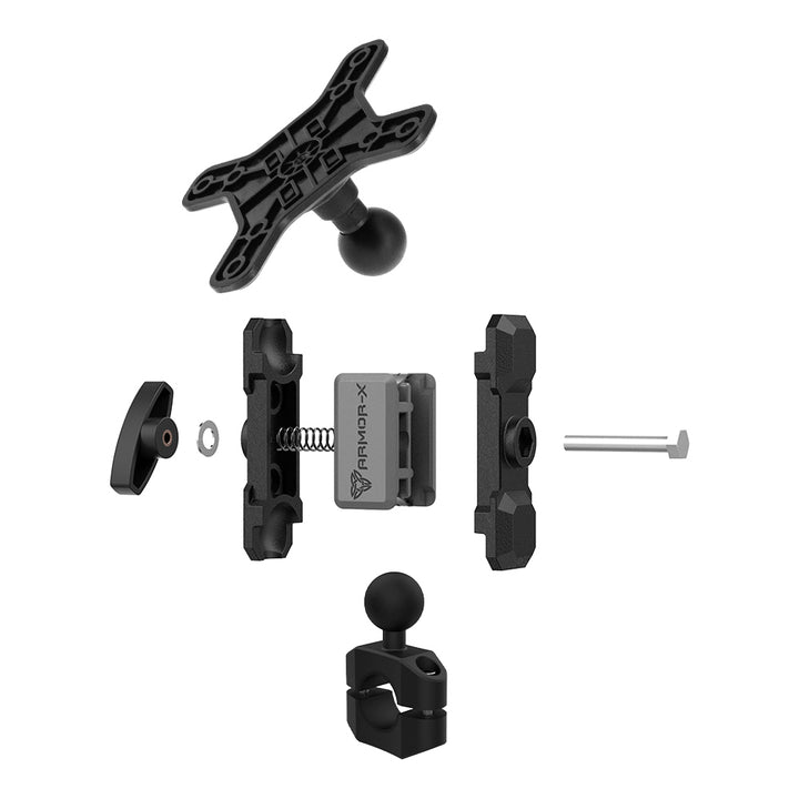 VSA-P14 | Rail Bar VESA Mount * SMALL ( 75x75mm | 50x50mm ) | ⌀17-28mm | Design for Tablet