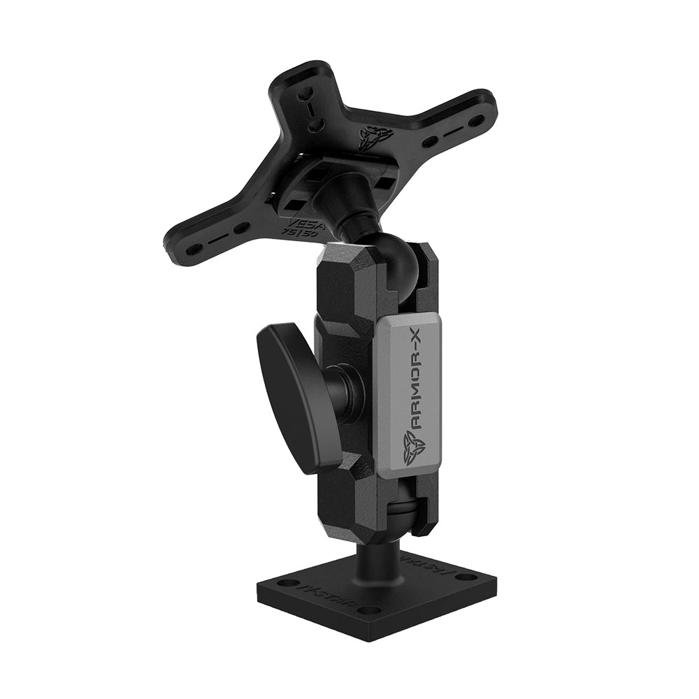 ARMOR-X ONE-LOCK AMPS Drill-down VESA Mount for tablet.