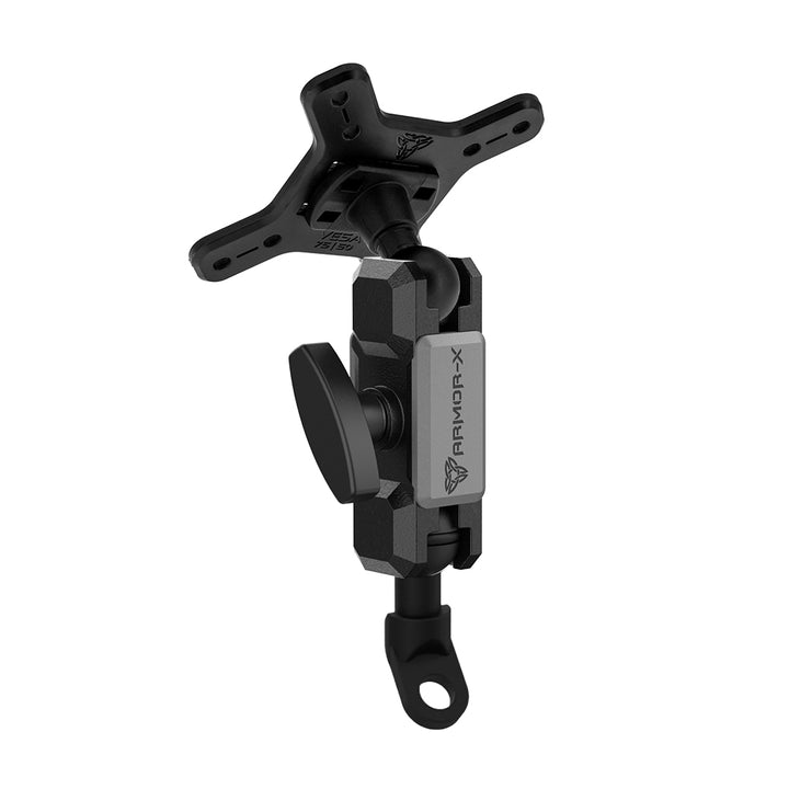 ARMOR-X ONE-LOCK Motorcycle Mirror VESA Mount for tablet.