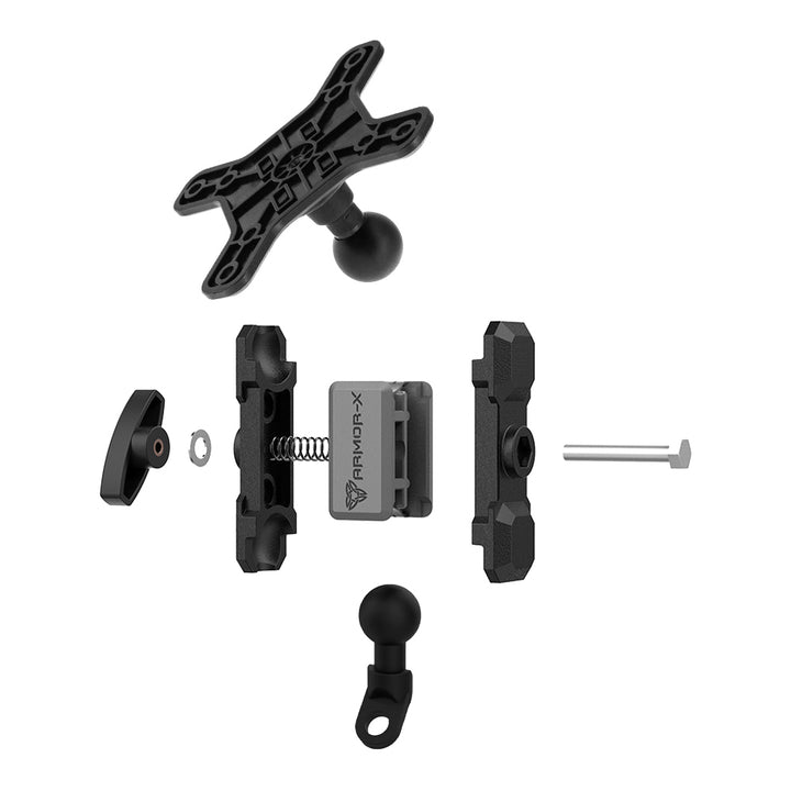 VSA-P19 | Motorcycle Mirror VESA Mount ( 75x75mm | 50x50mm ) | Design for Tablet