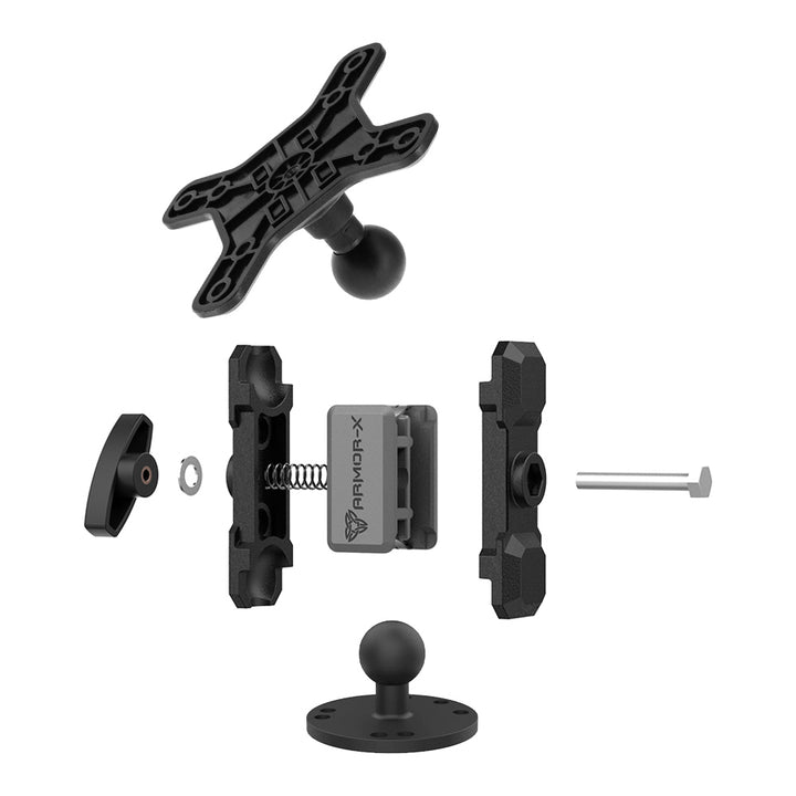 VSA-P22 | 2.5" Round Plate AMPS VESA Mount ( 75x75mm | 50x50mm ) | Design for Tablet