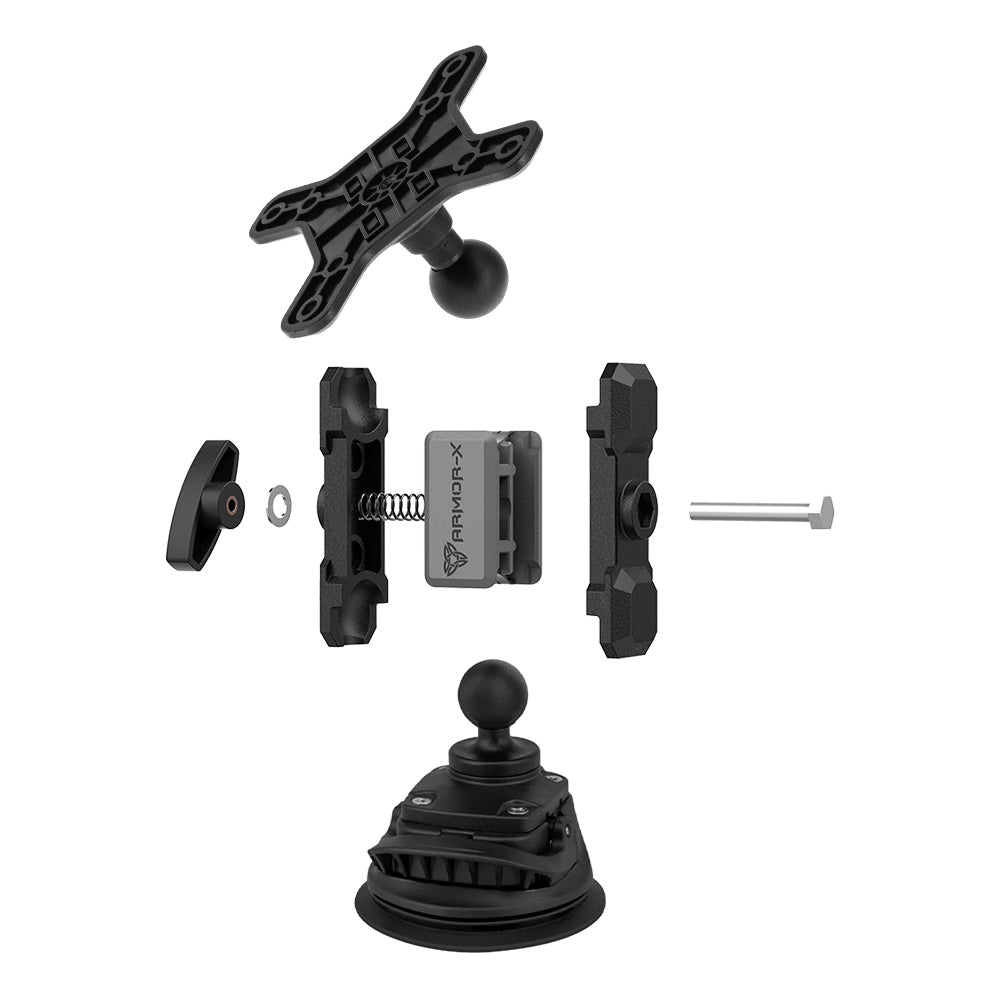 VSA-P23 | Strong Suction Cup VESA Mount ( 75x75mm | 50x50mm ) | Design for Tablet