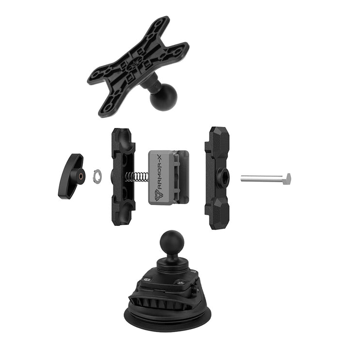 VSA-P23 | Strong Suction Cup VESA Mount ( 75x75mm | 50x50mm ) | Design for Tablet