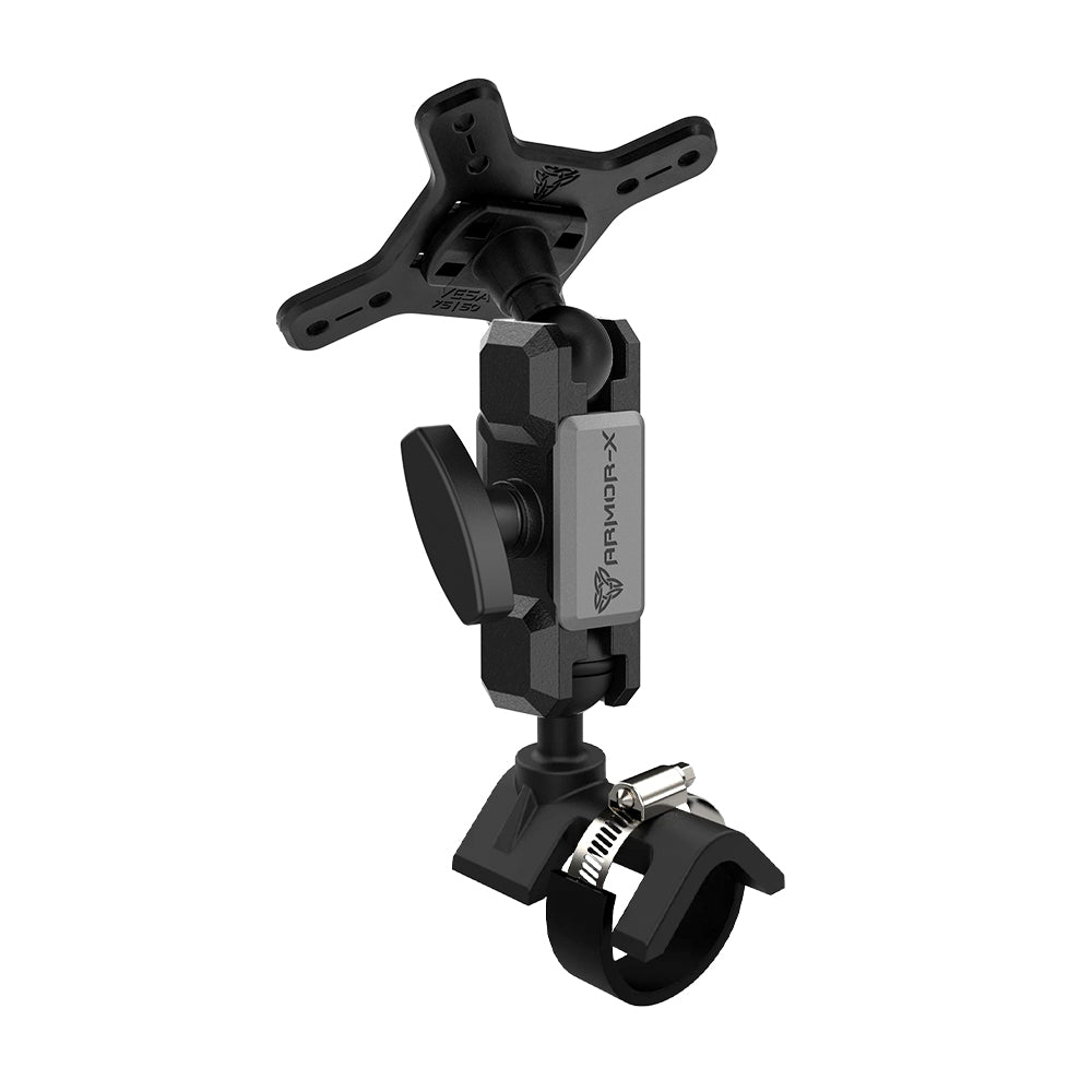 ARMOR-X ONE-LOCK Handle Bar Rail VESA Mount for tablet.