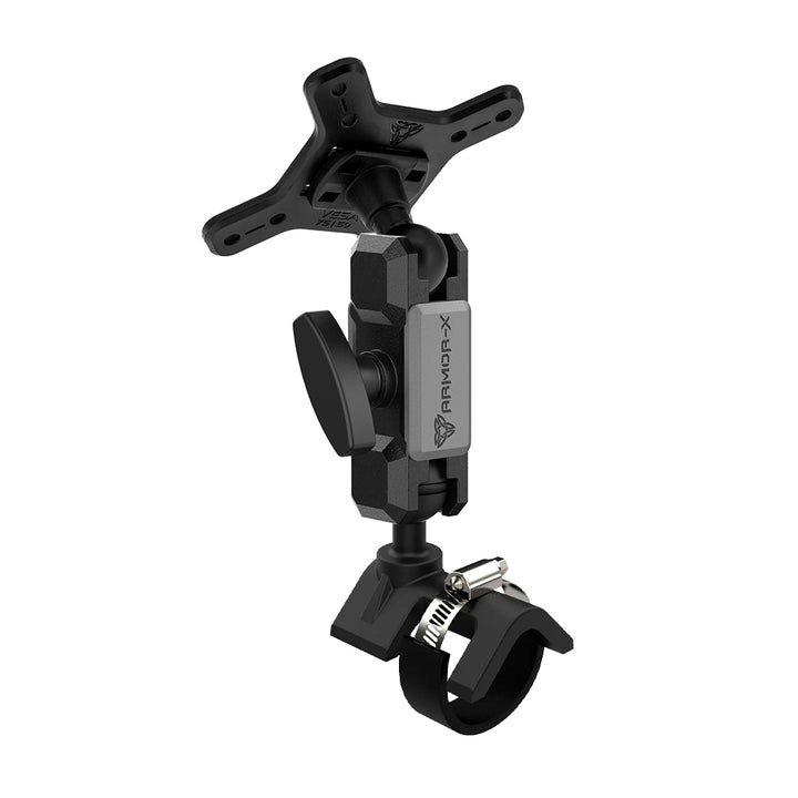ARMOR-X ONE-LOCK Handle Bar Rail VESA Mount for tablet.