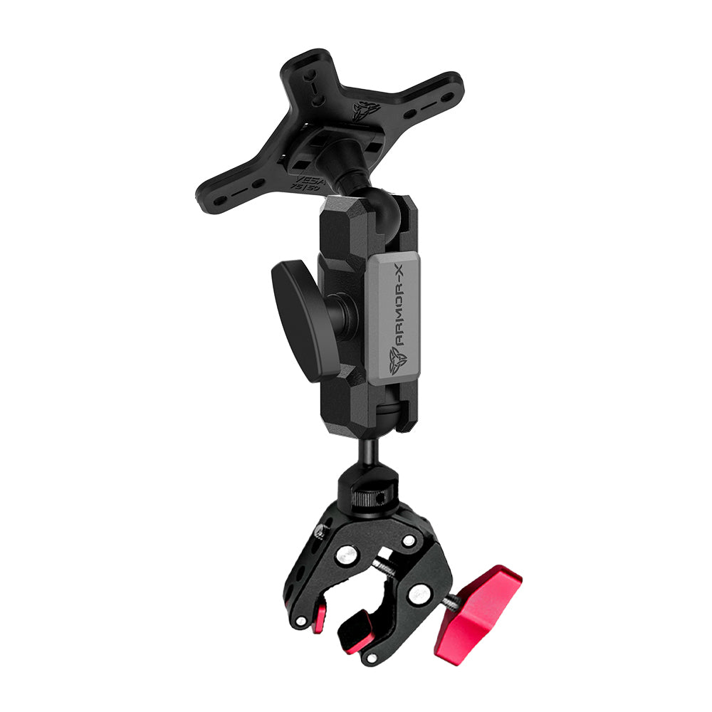 ARMOR-X ONE-LOCK G-Clamp Mount VESA Mount for tablet.