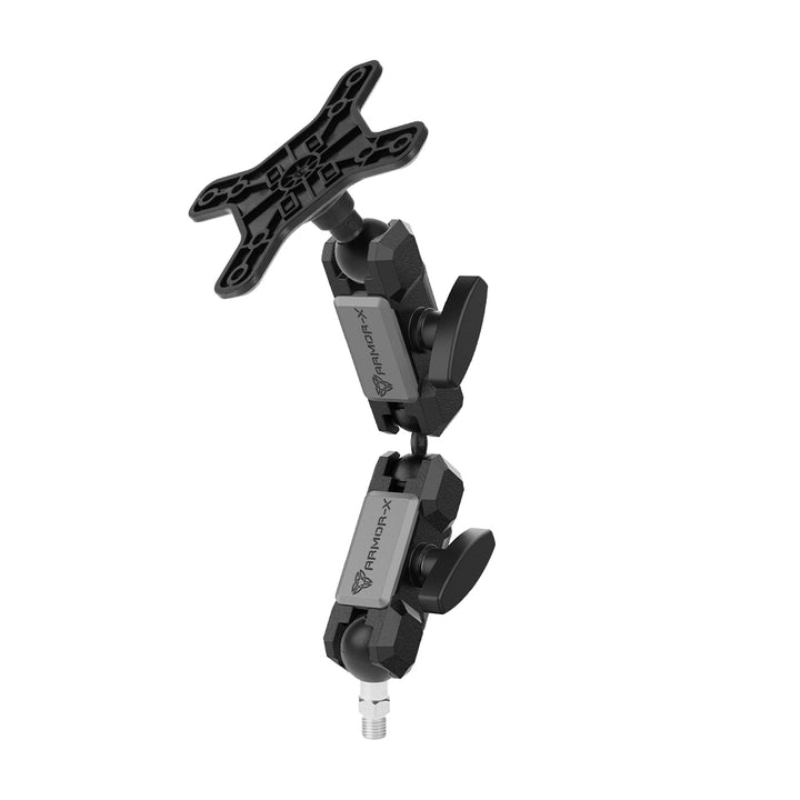 VSA-P28 | One Inch Ball Base M10 Male Thread Motorcycle VESA Mount ( 75x75mm | 50x50mm ) | Design for Tablet