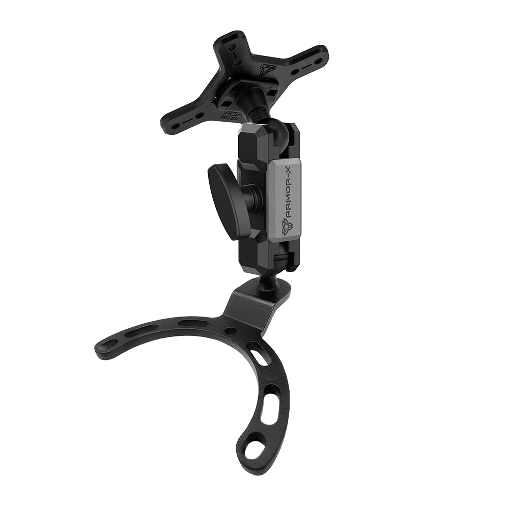 ARMOR-X ONE-LOCK Motorcycle Fuel Tank Cap VESA Mount * SMALL for tablet.