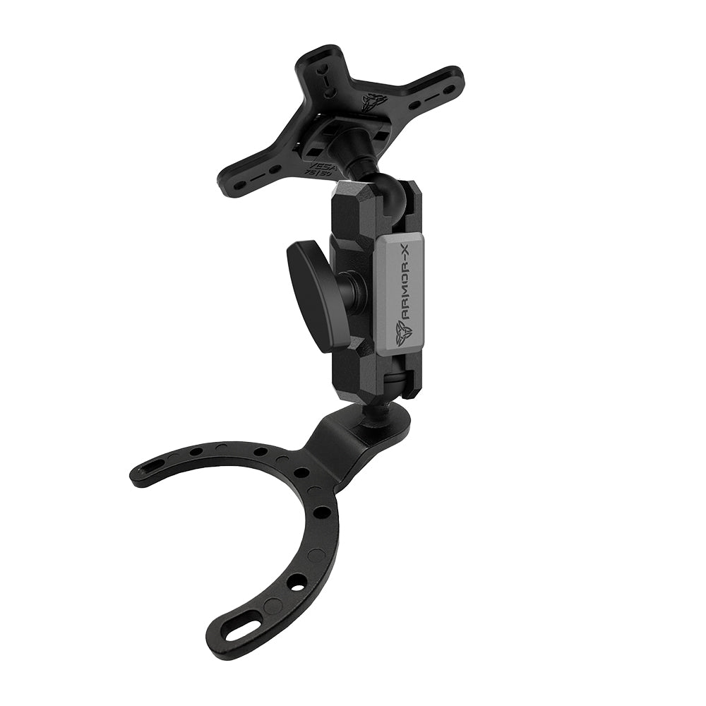 ARMOR-X ONE-LOCK Motorcycle Fuel Tank Cap VESA Mount * LARGE for tablet.