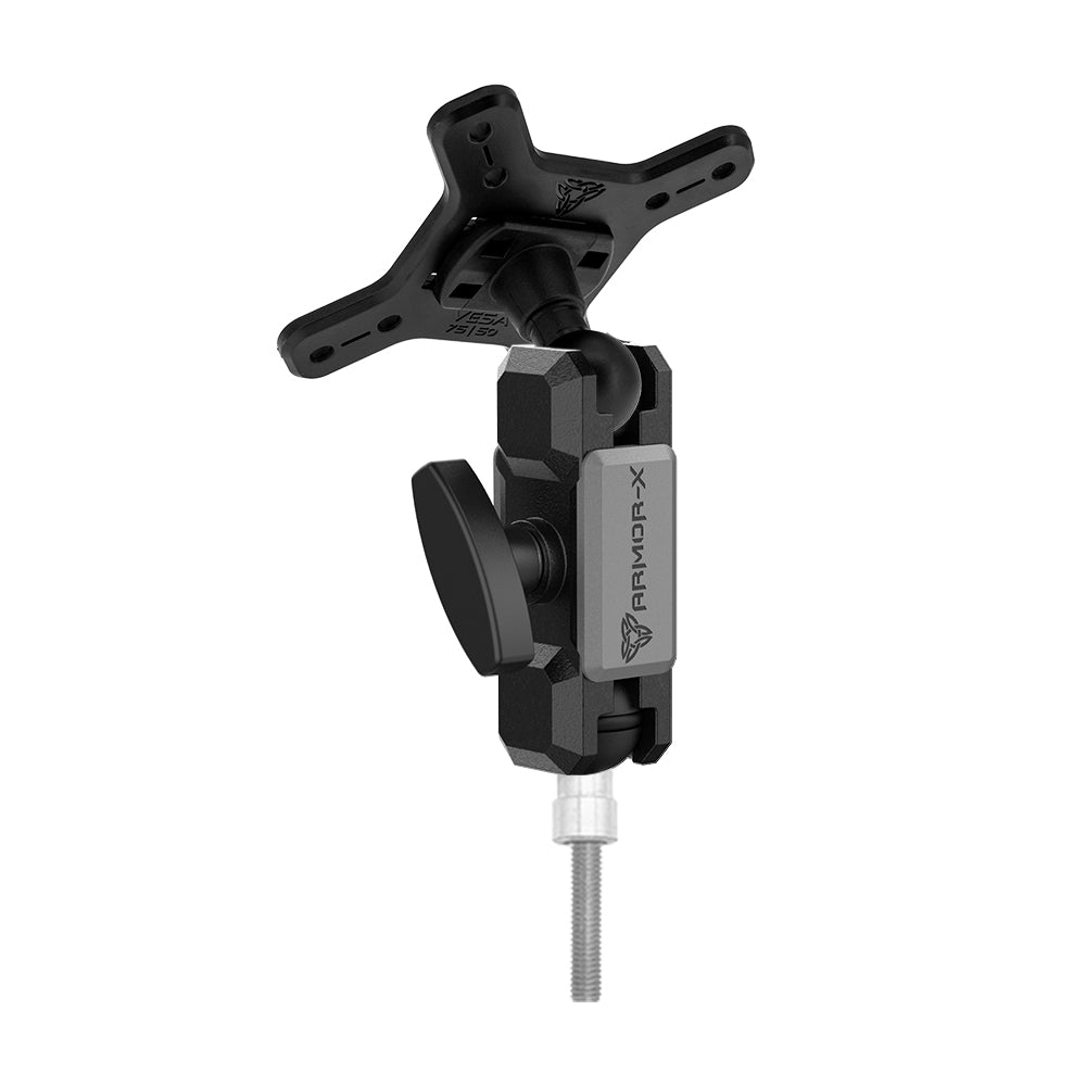 ARMOR-X ONE-LOCK M8 Screws Motorcycle Handlebar VESA Mount for tablet.