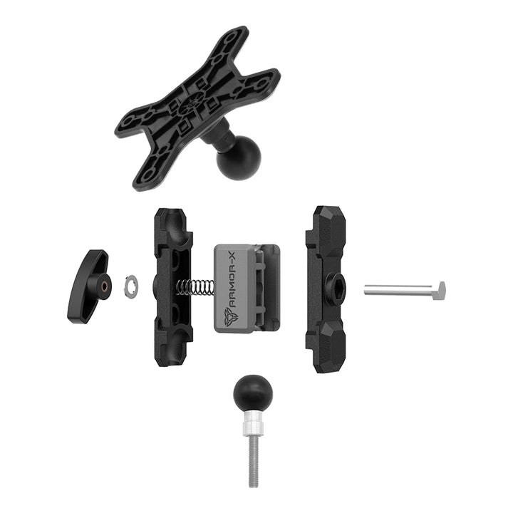 VSA-P33 | Handlebar VESA Mount ( 75x75mm | 50x50mm ) with M8 Bolts | Design for Tablet