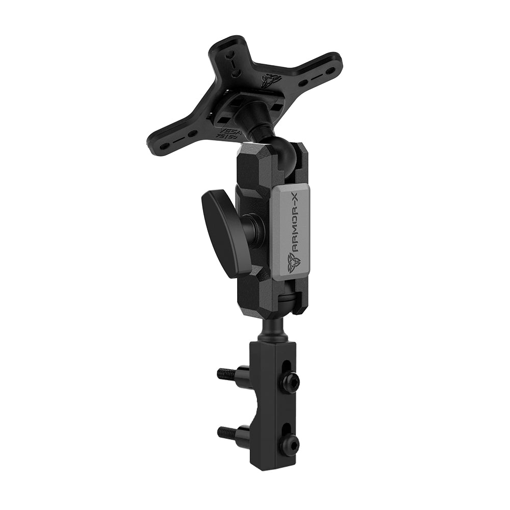 ARMOR-X ONE-LOCK Motorcycle Brake / Clutch / Perch VESA Mount for tablet.