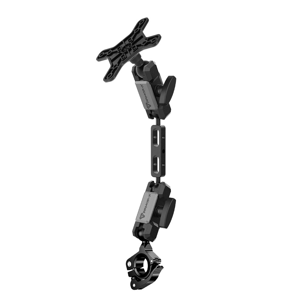 VSA-P35 | Motorcycle Tool Free Installation Handlebar VESA Mount ( 75x75mm | 50x50mm ) | ⌀22-32mm | Design for Tablet