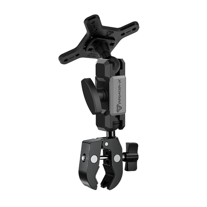 ARMOR-X ONE-LOCK Quick Release Handle Bar VESA Mount for tablet.