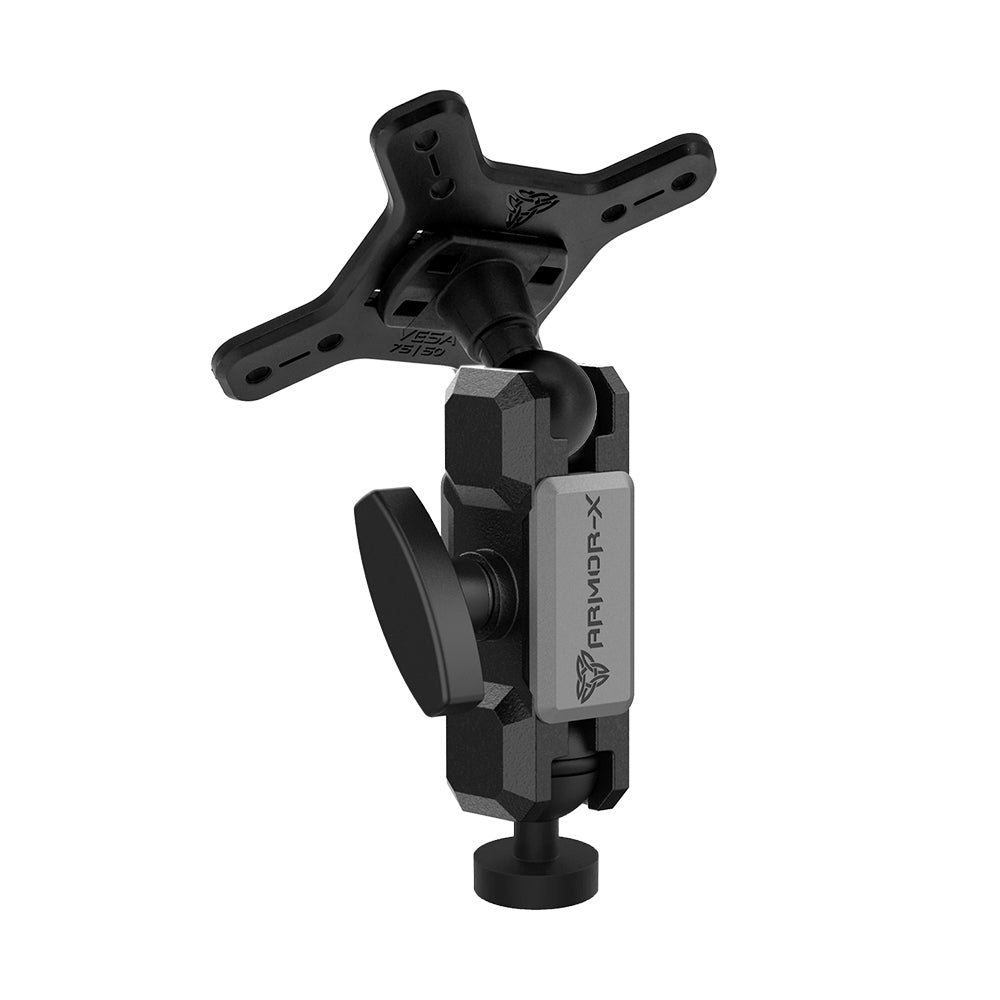 ARMOR-X ONE-LOCK 1/4" M6 Female Thread VESA Mount for tablet.