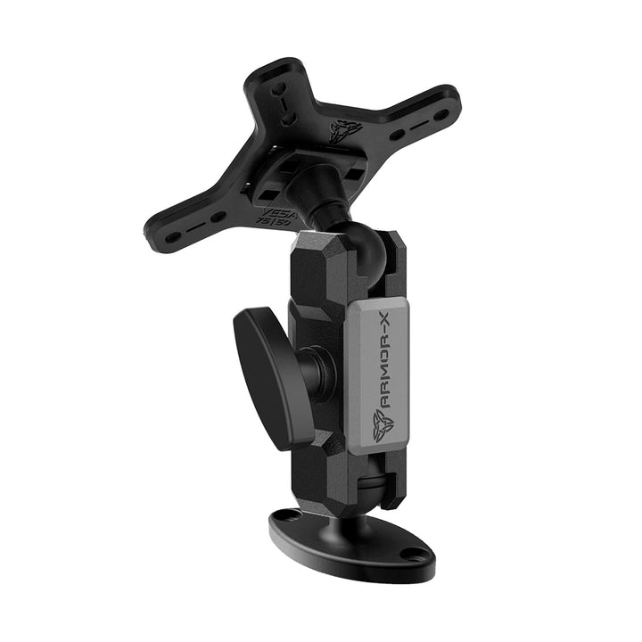 ARMOR-X ONE-LOCK Rhombus AMPS VESA Mount for tablet.