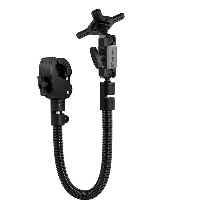 ARMOR-X ONE-LOCK adjustable gooseneck tough clamp VESA Mount for tablet.