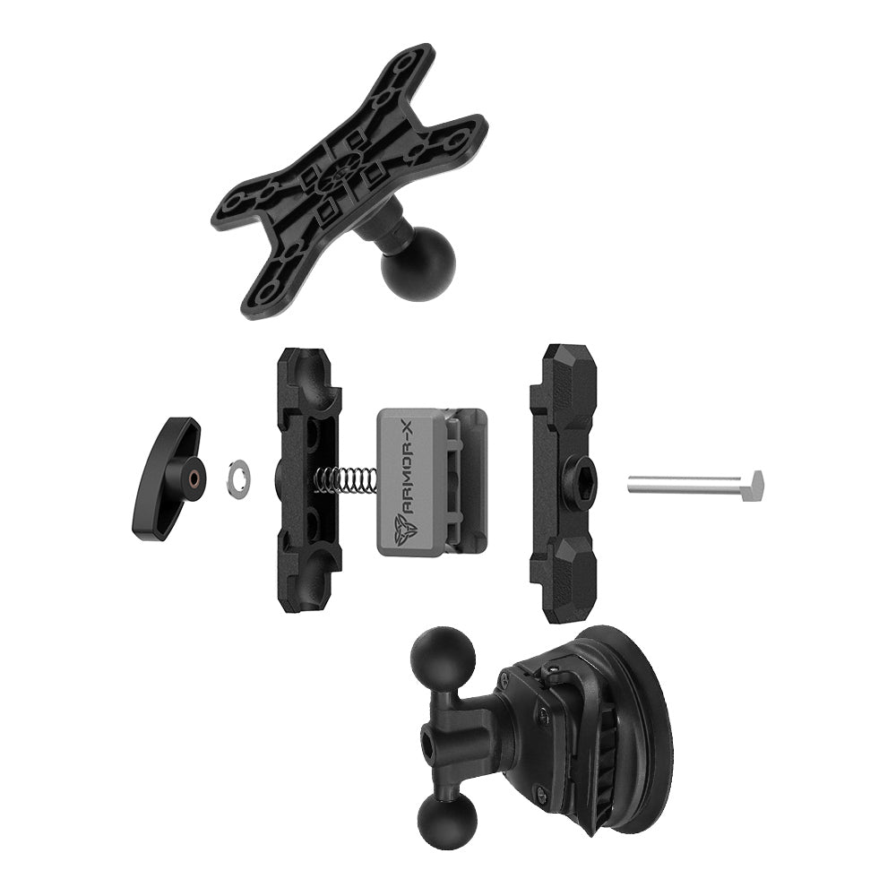 VSA-P47 | Dual Ball Strong Suction Cup VESA Mount ( 75x75mm | 50x50mm ) | Design for Tablet