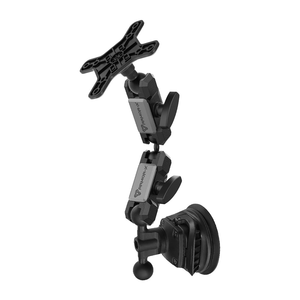 VSA-P47 | Dual Ball Strong Suction Cup VESA Mount ( 75x75mm | 50x50mm ) | Design for Tablet