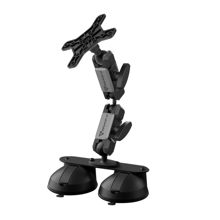 VSA-P52 | Glass Double Suction Cup VESA Mount ( 75x75mm | 50x50mm ) | Design for Tablet