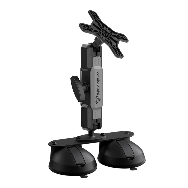 VSA-P52 | Glass Double Suction Cup VESA Mount ( 75x75mm | 50x50mm ) | Design for Tablet