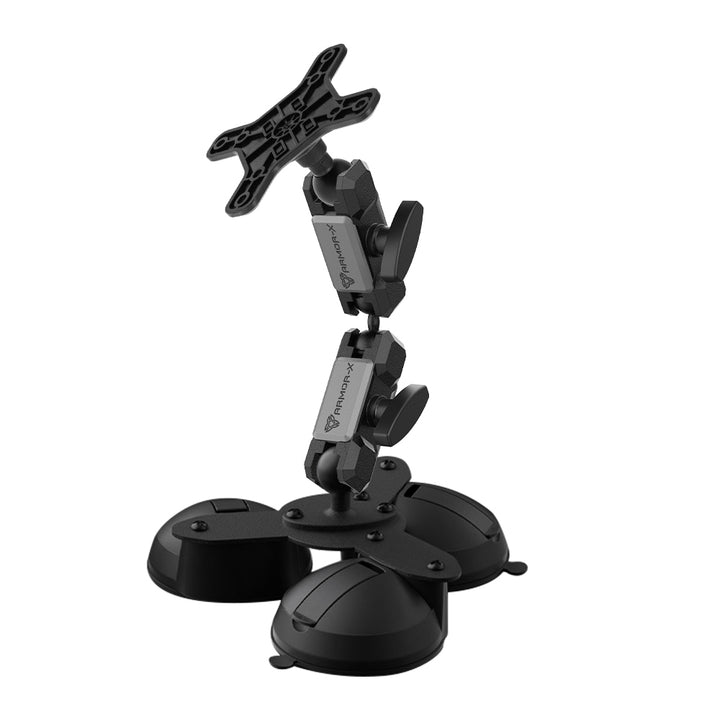 VSA-P53 | Glass Triple Suction Cup VESA Mount ( 75x75mm | 50x50mm ) | Design for Tablet