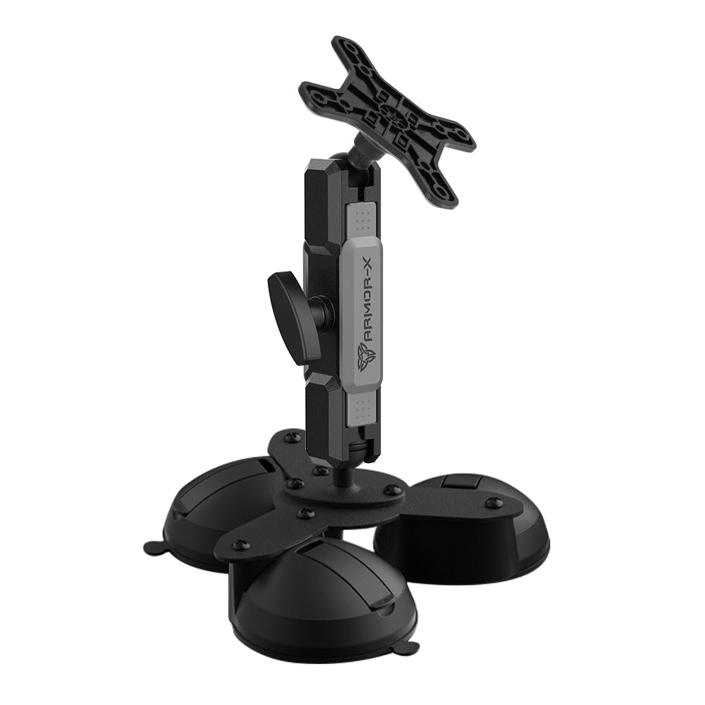 VSA-P53 | Glass Triple Suction Cup VESA Mount ( 75x75mm | 50x50mm ) | Design for Tablet