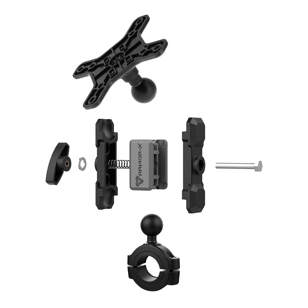 VSA-P54 | Rail Bar VESA Mount * LARGE ( 75x75mm | 50x50mm ) | ⌀28-38mm | Design for Tablet