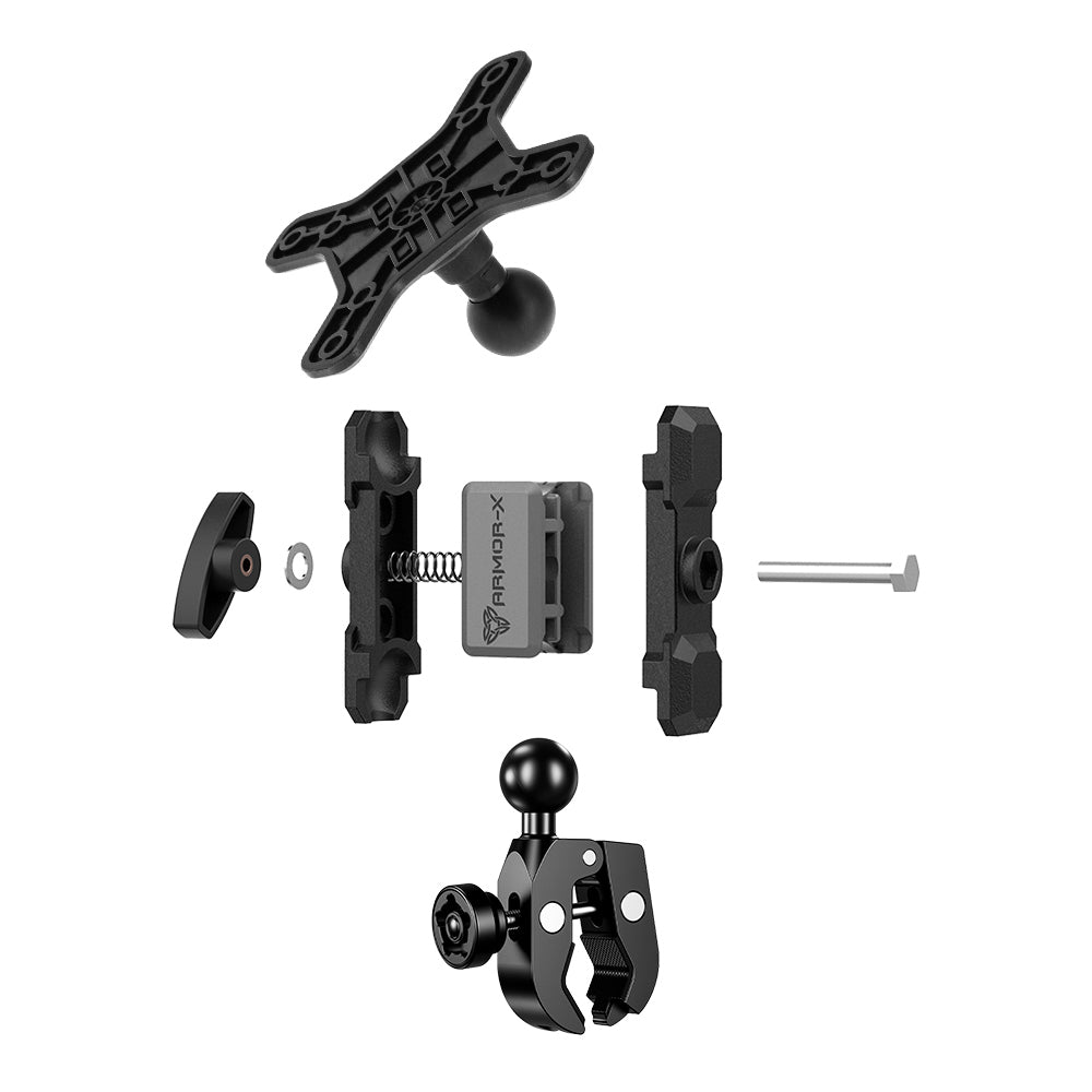 VSA-P56 | Handlebar Clamp VESA Mount ( 75x75mm | 50x50mm ) | Design for Tablet