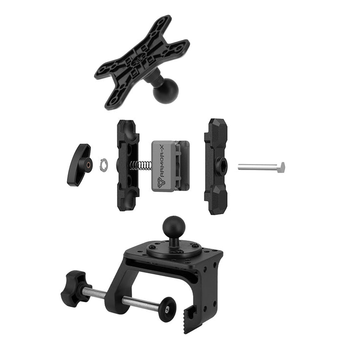VSA-P58 | Heavy-Duty G-Clamp VESA Mount ( 75x75mm | 50x50mm ) | Design for Tablet
