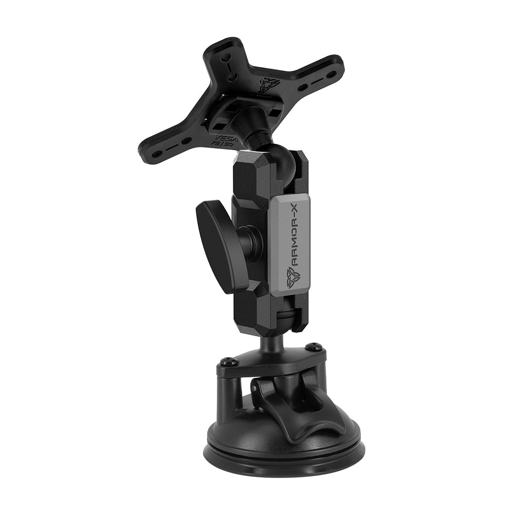 ARMOR-X ONE-LOCK Suction Cup VESA Mount for tablet.