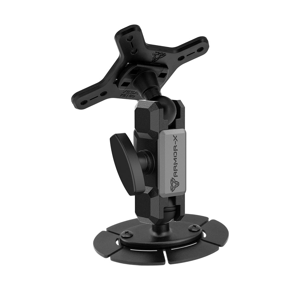 ARMOR-X ONE-LOCK 3M Adhesive VESA Mount for tablet.