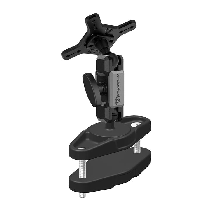 ARMOR-X ONE-LOCK Square Post Clamp VESA Mount (LARGE) for tablet.