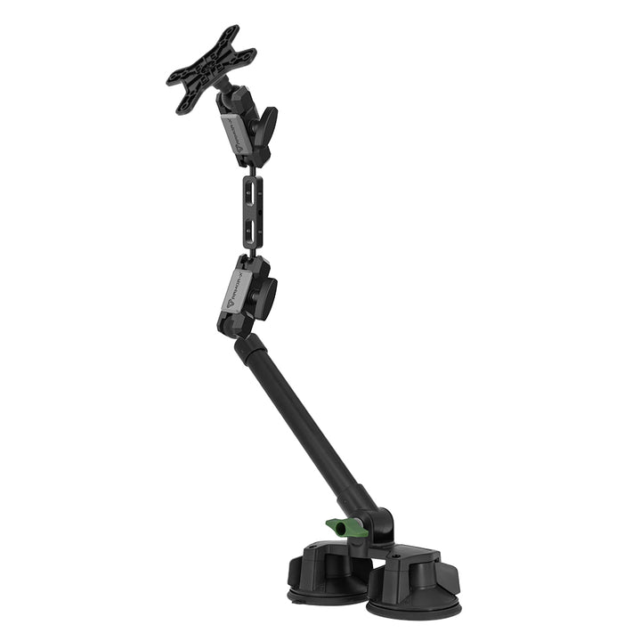 VSA-P65 | Dual Suction Cup VESA Mount ( 75x75mm | 50x50mm ) with Long Arm | Design for Tablet