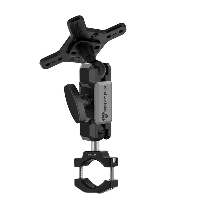 ARMOR-X ONE-LOCK Bar Clamp VESA Mount ( 75x75mm | 50x50mm ) for tablet.