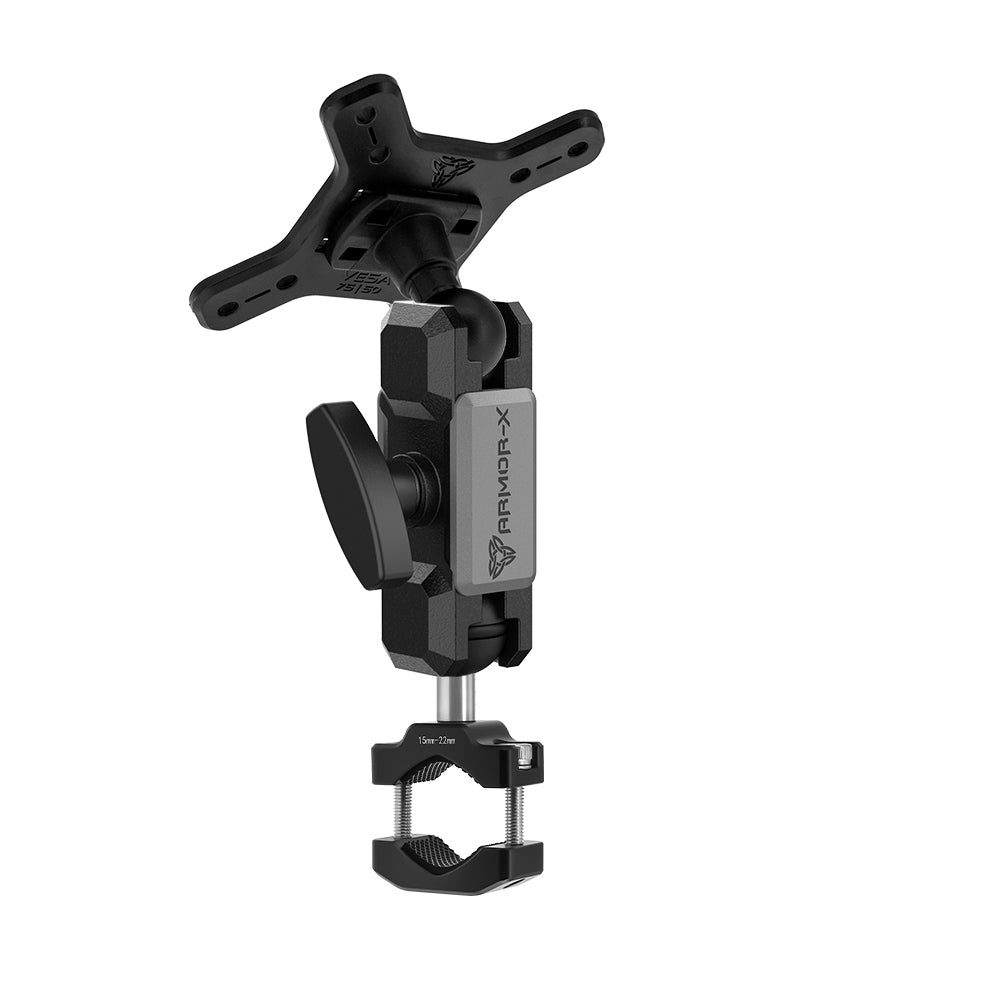 VSA-P67 | Bar Clamp VESA Mount ( 75x75mm | 50x50mm ) | ⌀10-32mm | Design for Tablet
