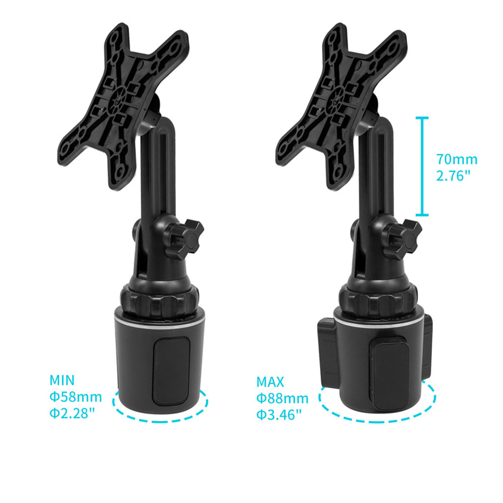 VSA-X107 | Cup Holder Mount For Car VESA Mount ( 75x75mm | 50x50mm ) | Design for Tablet
