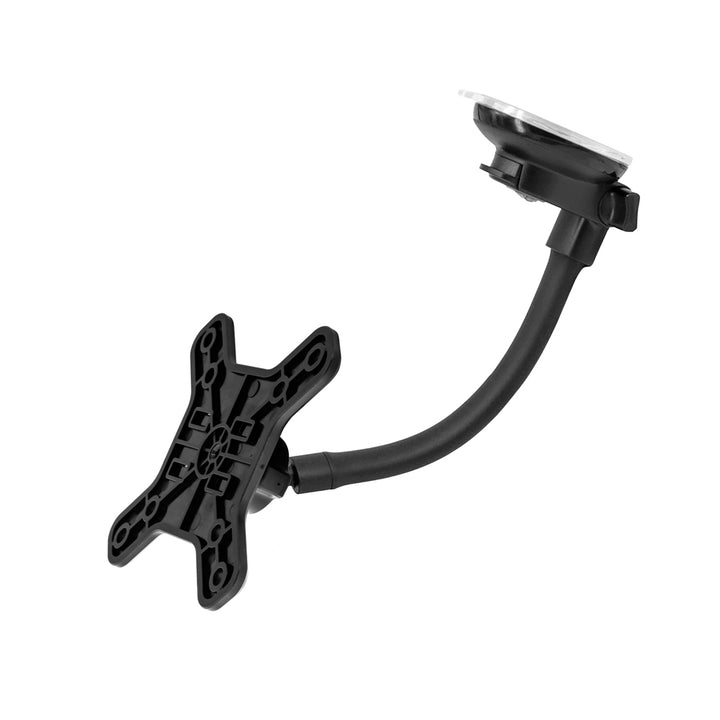 ARMOR-X Gooseneck Suction VESA Mount for tablet. Extremely strong suction with super stick forces, well adhere to your windshield or dashboard.