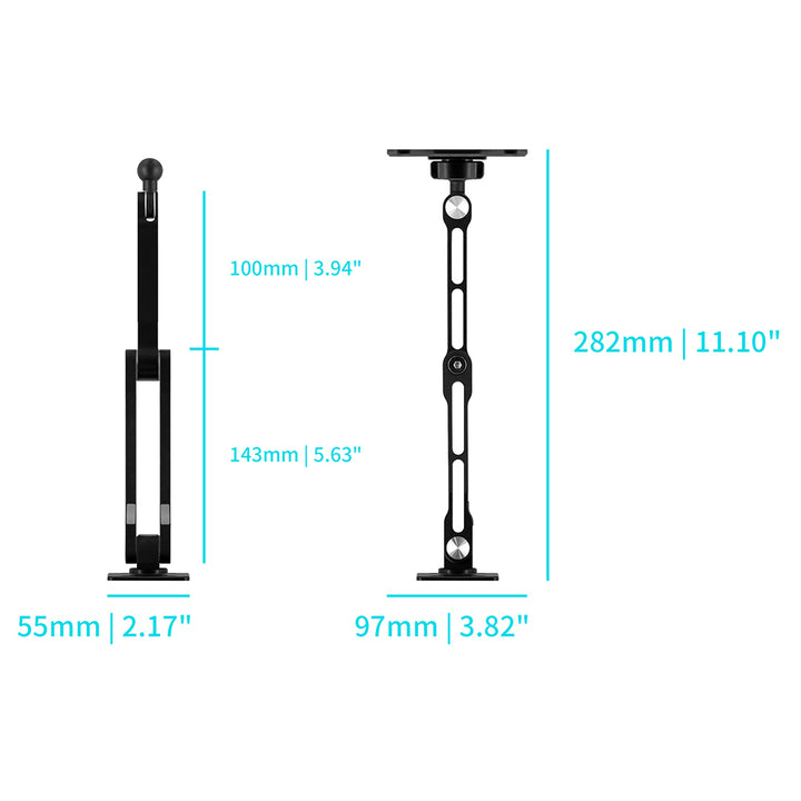VSA-X166 | Drill-Down Wall VESA Mount ( 75x75mm | 50x50mm ) | Design for Tablet