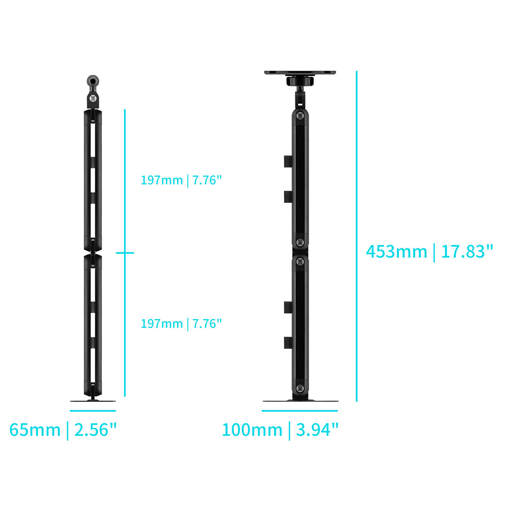 VSA-X170 | Drill-Down Wall VESA Mount ( 75x75mm | 50x50mm ) With Cable Management Design | Design for Tablet