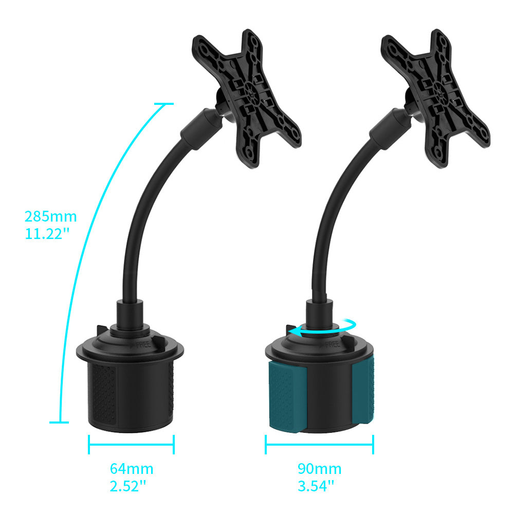 VSA-X92 | Flexible Cup Holder Mount VESA Mount ( 75x75mm | 50x50mm ) | Design for Tablet