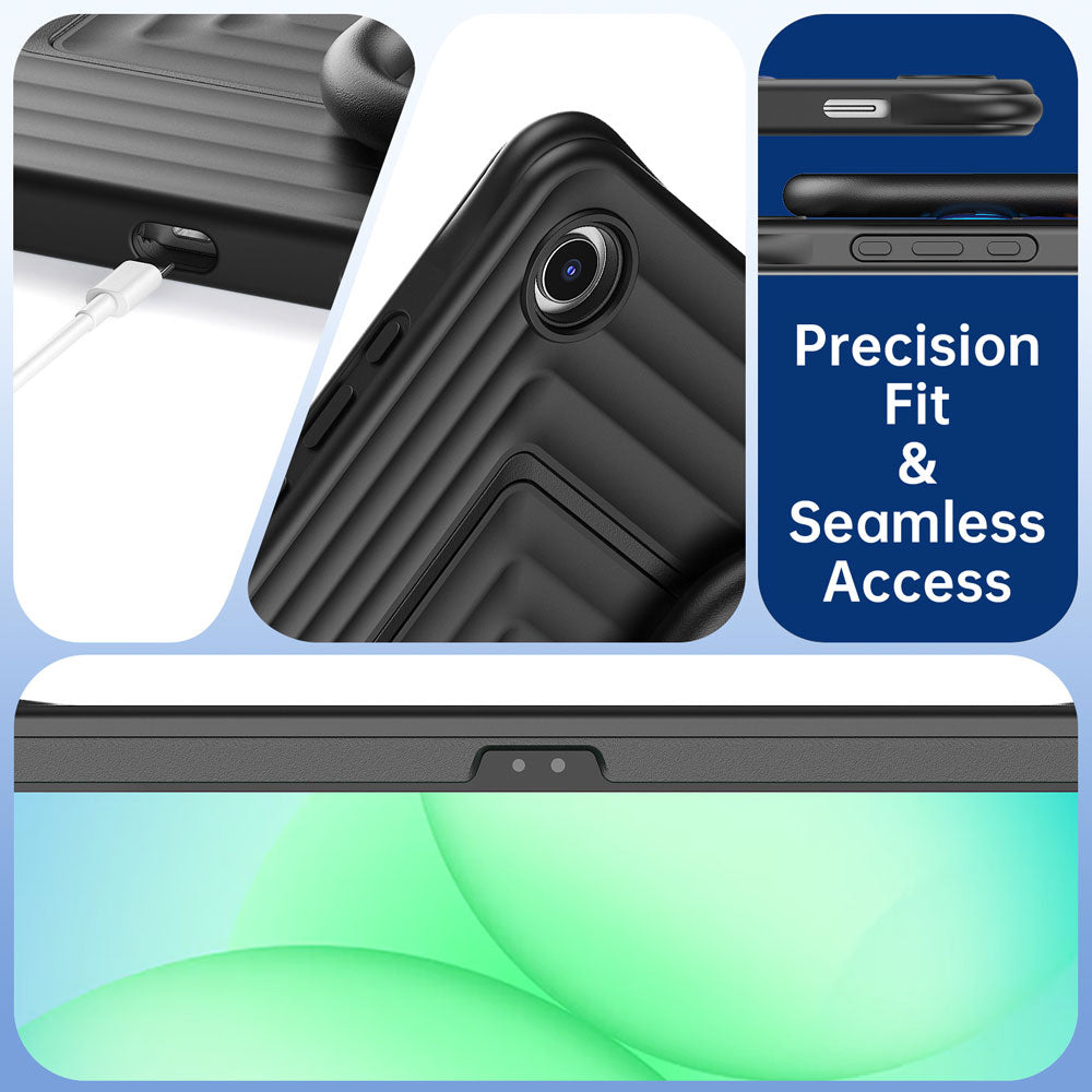 WSC-SS-X230 | Samsung Galaxy Tab A11+ A11 Plus ( 11" ) SM-X230 X235 X236 X238 / A9+ A9 Plus ( 11" ) | Rugged Case with Kick-Stand & Folding Grip